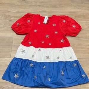 Red, White, and Blue Star Dress